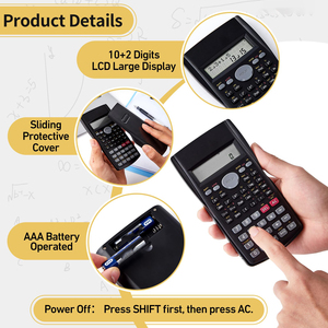 Calculatrice Scientifique Personnalisée pour Examens Mathématiques, 401 Fonctions, Alimentation par Piles, Matériau Plastique, Avec Votre Logo - Product Image 2