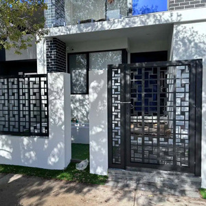 Tùy chỉnh ngoài trời trang trí nhôm màn hình bên ngoài thép cắt laser Kim Loại màn hình ban công cắt laser lan can lan can - Product Image 5