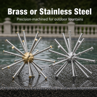 Nosel Jet Air Menari Komersial Stainless Steel, Dapat Diprogram, Rendah Kebisingan, Modern, Dapat Disesuaikan, Untuk Kolam Taman Luar Ruangan