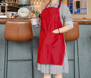 可飞围裙美容院餐厅服务员制服工作棉围裙防水铅围裙定制