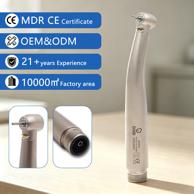 2/4 Holes High Speed Handpiece Ceramic Bearings Air Turbine Tips Dental LED E-generator Push Button Tip for Dentistry Equipment