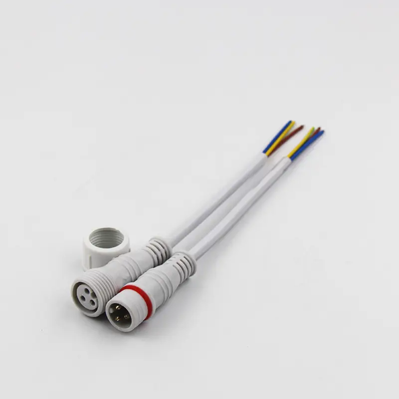 M17 3 poles male female wire screw connection waterproof connector terminal