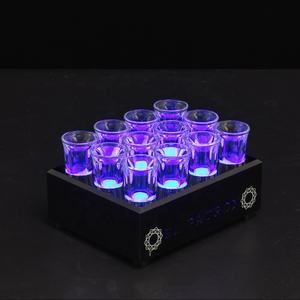 Rodnn LED Acrylique Shot Glass Plateau de service Porte-verre pour 12 coups - Product Image 2