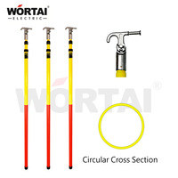 Tige de bâton chaud circulaire télescopique haute résistance pour fusible de découpe et tige de commande d'isolation en fibre de verre Hv 5M 12M