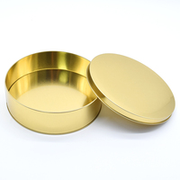 Boîtes à gâteaux dorées, contenants à biscuits, boîtes en métal