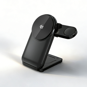 Estación de Carga Inalámbrica Magnética 3 en 1, 25W, Refrigeración por Semiconductor TEC, Ventilador Silencioso Plegable para iPhone 16, <span class=keywords><strong>Samsung</strong></span> Watch, <span class=keywords><strong>AirPods</strong></span> - Product Image 1