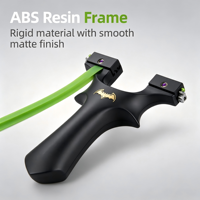 Slingshot puissant en résine ABS pour adultes, tir en plein air, haute précision, fabrication professionnelle, robuste