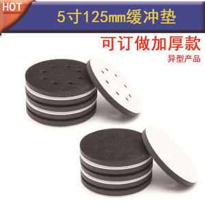 Disque de polissage en mousse auto-adhésif de 5 pouces pour meuleuse d'angle, matériau éponge non abrasif avec support Velcro - Product Image 3