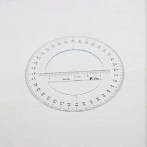 Righello Dritto Trasparente <span class=keywords><strong>in</strong></span> Altri Materiali, Diametro 10cm/4 Pollici, 360 Gradi, per <span class=keywords><strong>Disegno</strong></span> e Progettazione - Product Image 2