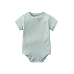 Di alta qualità in cotone biologico abbigliamento per bambini 0-3 mesi bambino manica corta tuta - Product Image 6
