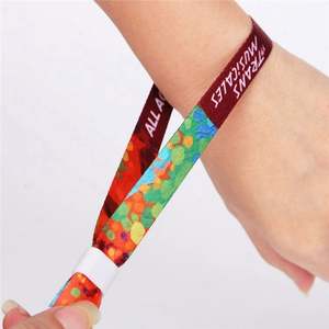 Pulseras Promocionales de Tela Tejida con Logotipo Personalizado para Eventos y Festivales - Product Image 3