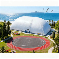 Couverture de terrain de football gonflable en PVDF haute résistance, structure autoportante, bassin, dôme pneumatique pour stade