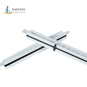 Plafond en grille métallique décorative ignifuge et antirouille en acier galvanisé certifié ISO9001 Saintec au design moderne, suspension en T - Product Image 4