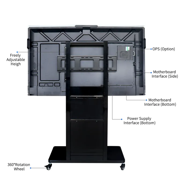 LT Custom 65 75 86 98 110 Inci Layar Monitor Layar Sentuh Multi Interaktif Panel Datar Layar Sentuh Pintar