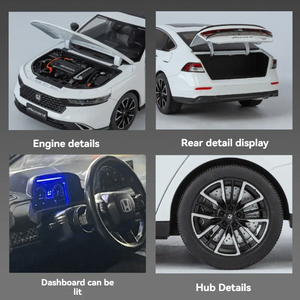 Hon-da Accord Metal Diecast <b>Car</b> 1 18 Scale Luxury Sedan Model with Openable Doors Sound and Light Effects Detailed <b>Interior</b> - Product Image 6