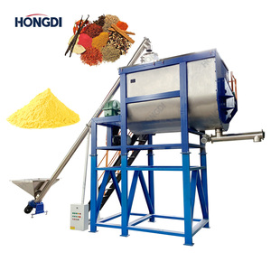 Mélangeur à ruban en U surélevé de 4000 L avec vis sans fin et plateforme, système de mélange industriel de poudres pour engrais granulés - Product Image 2