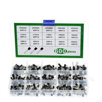 15 value 600pcs Transistor TO-92 Box Kit 2N2222 A1015 C945 C1815 S8050 S8550 S9012 S9013 S9014 S9015 2N3904 2N3906 2N5401