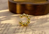 Vente en gros de boucles d'oreilles en or massif 18 carats AU750, sans perçage, à clipser, bijoux en or véritable de luxe pour femmes