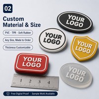 Fournisseur de patchs en caoutchouc, silicone 3D gaufré, logo de marque personnalisé, taille sur mesure, pour bagages, vestes, usine OEM