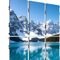 Système complet de mur vidéo LED intérieur, kit de processeur monté sur rack pour affichage à 12 panneaux, idéal pour la location de scènes et d'expositions
