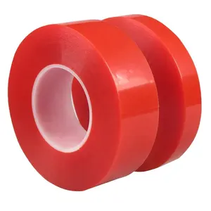 4965 nastro adesivo adesivo in poliestere acrilico per animali in doppio lato con rivestimento rosso 3M per attaccare