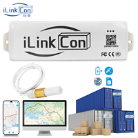 Traceur GPS ILinkCon pour conteneurs WiFi LBS PC 1 an Capteur de température et d'humidité Courant 4-20mA Tension analogique 1-5V Étanche 4G