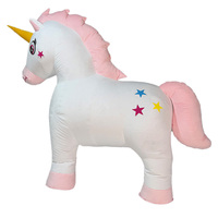 Maßgefertigtes Cartoon-Werbemaskottchen: Aufblasbares Einhorn-Pferd aus PVC, Wasserdicht für Partydekoration