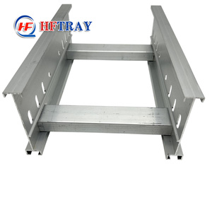 HFTRAY Bandeja Portacables de Aleación de Aluminio de 100mm de Altura de Riel Lateral, Sólida y Pre-Galvanizada para Instalación de Cables - Product Image 2