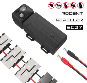 Dispositivo repelente de roedores de descarga eléctrica de alta calidad, cabezal de detección giratorio de 180 grados, repelente ultrasónico de Marta - Product Image 5