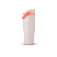 Gobelet isotherme Owala en acier inoxydable 304, portable, avec paille intégrée, double usage, pour fruits, idéal pour l'export.