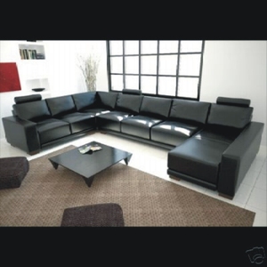 Juego <span class=keywords><strong>de</strong></span> sofá <span class=keywords><strong>de</strong></span> esquina <span class=keywords><strong>de</strong></span> cuero negro moderno <span class=keywords><strong>de</strong></span> alta calidad, muebles seccionales con relleno <span class=keywords><strong>de</strong></span> esponja <span class=keywords><strong>para</strong></span> <span class=keywords><strong>sala</strong></span> <span class=keywords><strong>de</strong></span> estar - Product Image 4