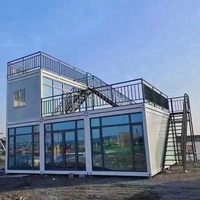 Maisons conteneur et maisons modernes préfabriquées maison villa avec structure en acier cadre soudé
