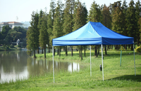 Tente de jardin pliable en aluminium OEM commerciale, utilisation en extérieur, en vente chaude, salons professionnels, grande tente