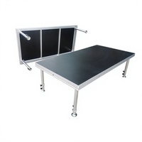 Scène événementielle modulaire portable en alliage d'aluminium 2x1m à connexion rapide pour concerts en plein air