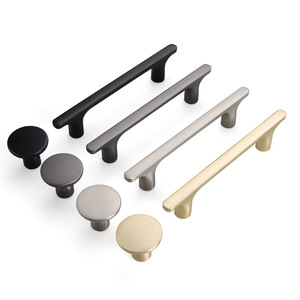 Zinc Alloy Modern <b>Small</b> Door Handles & Drawer Pulls for Kitchen Dresser Bedroom <b>Cabinets</b>-Easy Installation Furniture Hardware - Product Image 4