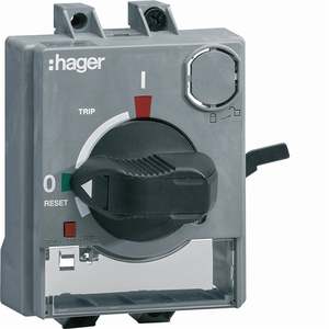 HXS032H Personalizzabile con maniglia rotante Hagers Direct e interblocco porta per interruttore automatico in custodia stampata - Product Image 1