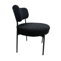 Fauteuil capitonné Teddy de luxe nordique de haute qualité, chaises de salon, ensemble de table à manger