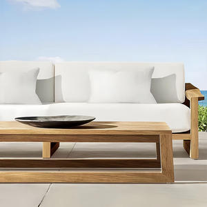 Nouveauté, table basse d'extérieur de luxe, table de centre de jardin en bois de teck design pour le salon - Product Image 4