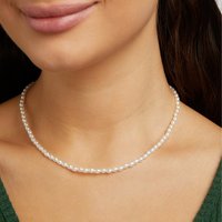 Collier ras du cou vintage unisexe de haute qualité en acier inoxydable plaqué or avec chaîne à maillons et perles d'imitation