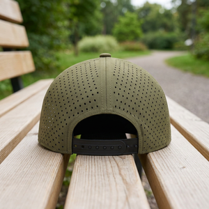 Casquette de baseball unisexe réglable, respirante, à 7 panneaux, à visière plate, imperméable, perforée au laser, pour toutes les saisons, idéale pour le golf - Product Image 2