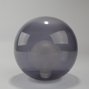 <span class=keywords><strong>Paralume</strong></span> a Sfera in Vetro Borosilicato dal Design Moderno e Minimalista, con Filettatura Interna, <span class=keywords><strong>Grigio</strong></span> Fumo, per Interni, Ecologico - Product Image 1