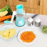 Groothandel RVS Plastic+RVS Multifunctionele Handmatige Snijder Groente Shredder Cutter Hakselaar Fruit Groente