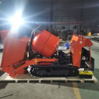 Bétonnière sur roues à faible entretien avec structure de tambour robuste pour conditions de construction difficiles