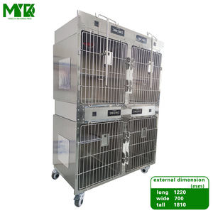 लक्जरी बिल्ली पालतू संयोजन पिंजरे 304 स्टेनलेस स्टील ऑक्सीजन केबिन प्रेरित पशु चिकित्सा उपकरण - Product Image 6