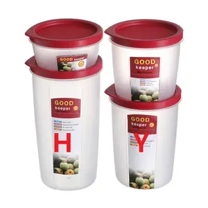 Recipiente de plástico para alimentos de cozinha, caixa de geladeira, recipientes herméticos herméticos para armazenamento de alimentos secos, recipientes herméticos à prova d'água