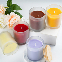 Lilin Aromaterapi Lilin Kedelai Organik dalam Stoples Kaca Modern Buatan Tangan Tahan Lama Ramah Lingkungan Dekorasi Rumah Hadiah Meditasi untuk Liburan