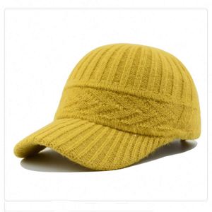 Casquette de baseball en laine pour femme, style coréen, automne-hiver, avec logo personnalisé, tricotée, série japonaise, vente en gros - Product Image 6