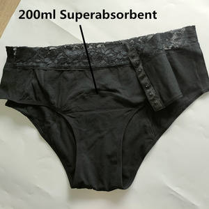 Mutande Assorbenti con Fibbia Laterale Taglie Forti, in Cotone, per Maternità e Incontinenza, <span class=keywords><strong>4</strong></span> Strati Anti-Perdita, Mutande Mestruali - Product Image 5