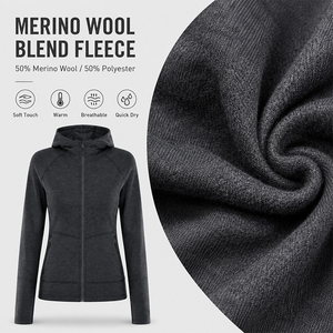 Veste polaire zippée en softshell pour femme, coupe-vent, chaude, avec logo personnalisé, haut de gamme, pour sports de plein air, thermique - Product Image 2