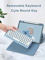 Trackpad détachable clavier sans fil magnétique PU PC étui pour tablette ensemble avec porte-crayon pour Apple iPad Pro 11 pouces 2021/20/18